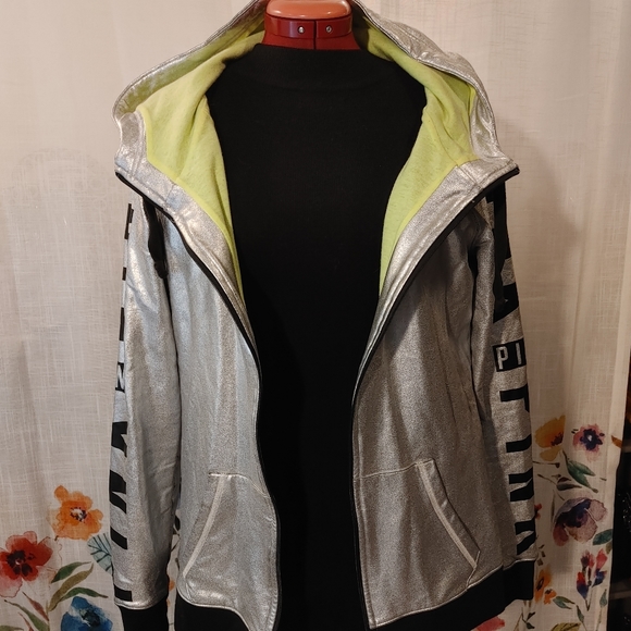 PINK Silver Hoodie - Picture 4 of 7